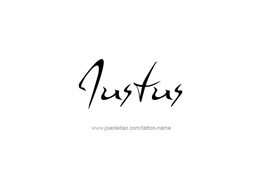 Tattoo Design  Name Justus   