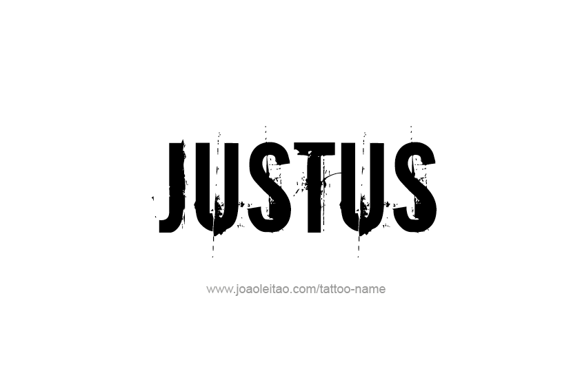 Tattoo Design  Name Justus   