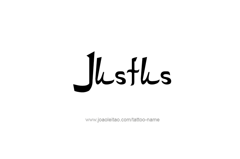 Tattoo Design  Name Justus   