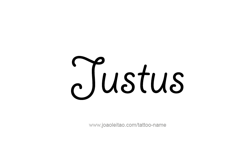 Tattoo Design  Name Justus   