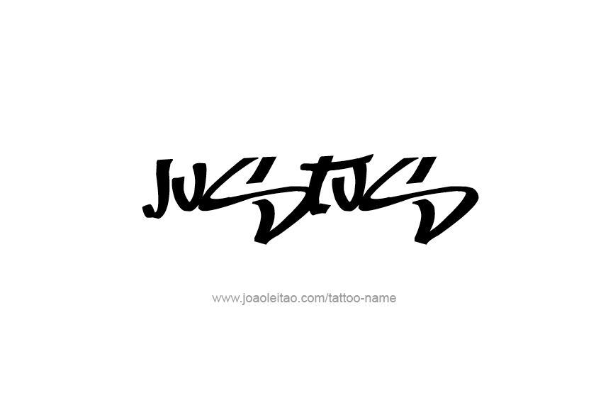 Tattoo Design  Name Justus   
