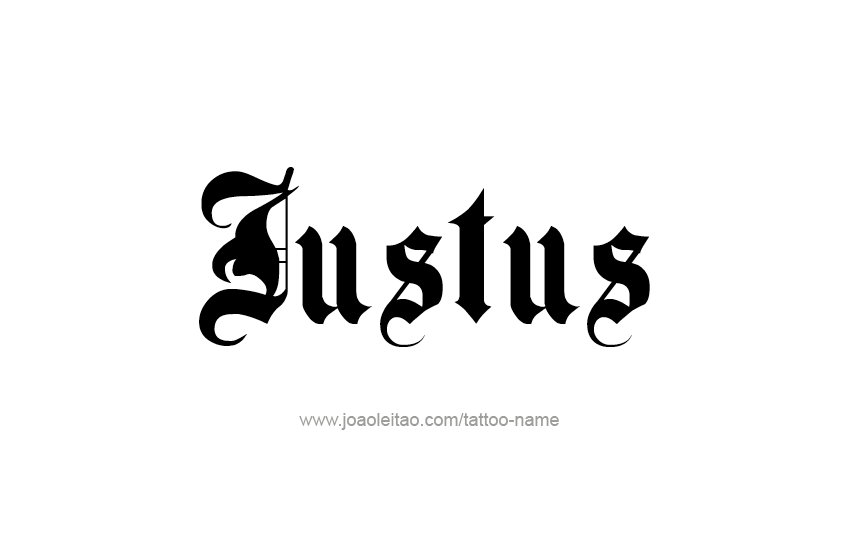 Tattoo Design  Name Justus   