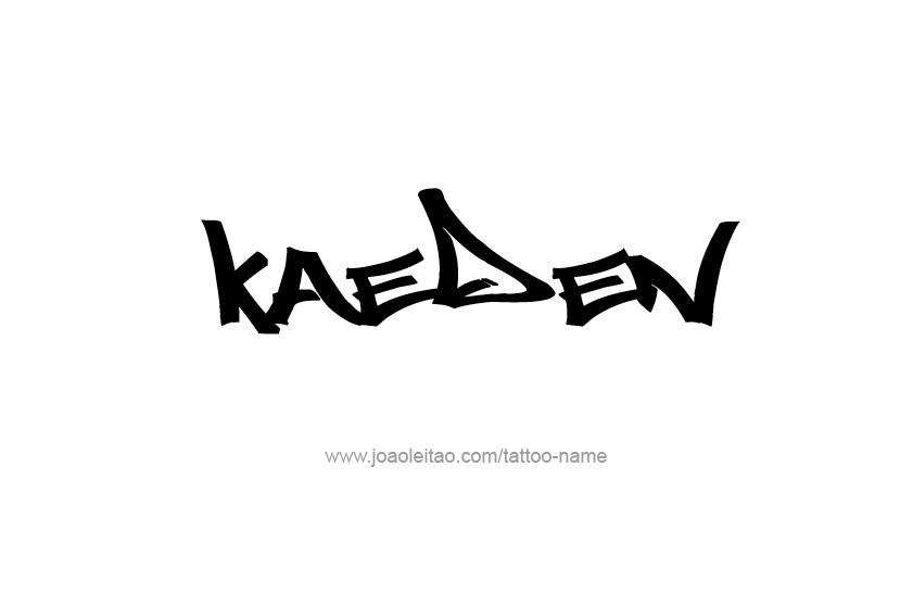 Tattoo Design  Name Kaeden   