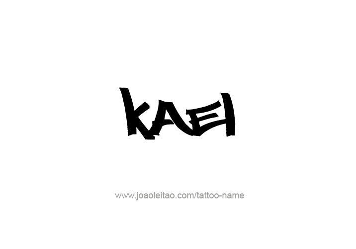 Tattoo Design  Name Kael   