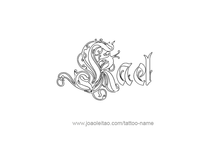 Tattoo Design  Name Kael   