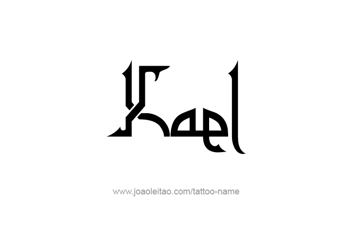 Tattoo Design  Name Kael   