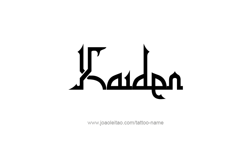 Tattoo Design  Name Kaiden   