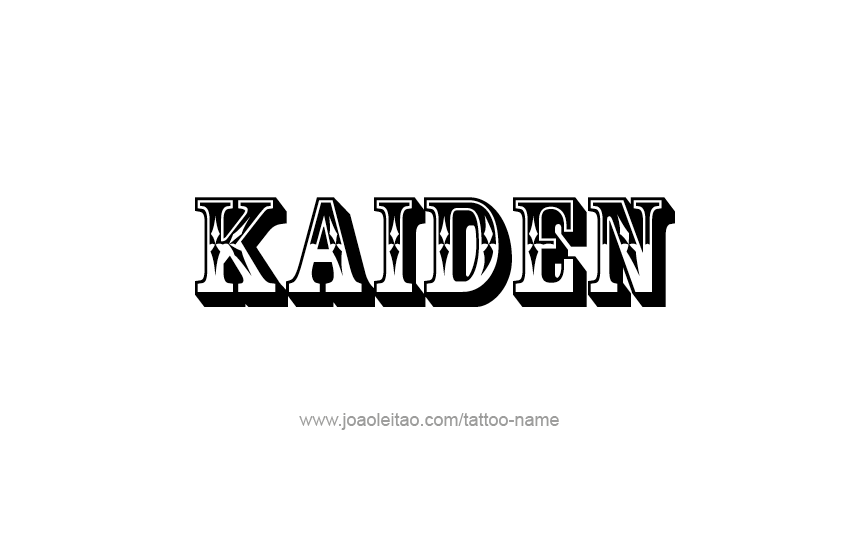 Tattoo Design  Name Kaiden   