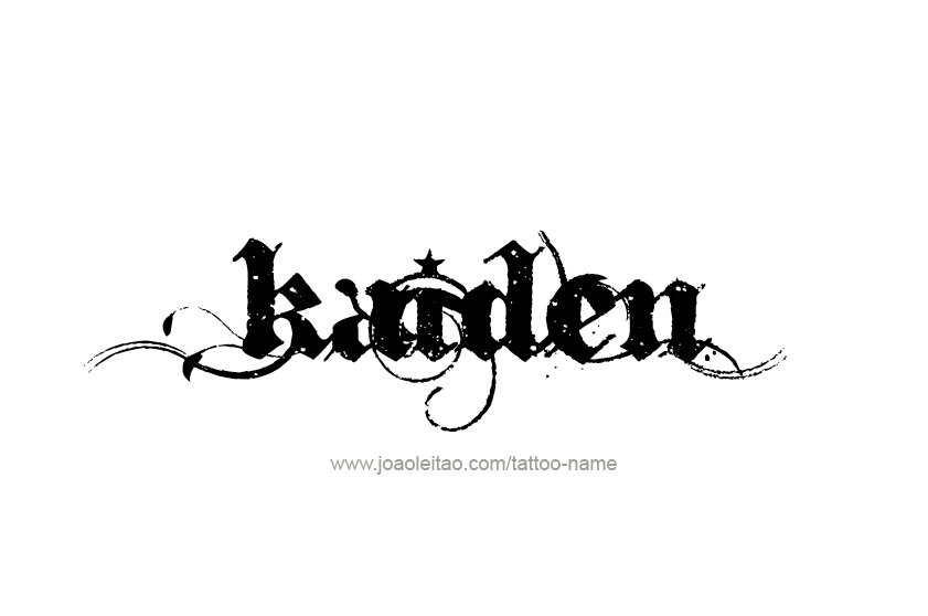 Tattoo Design  Name Kaiden   