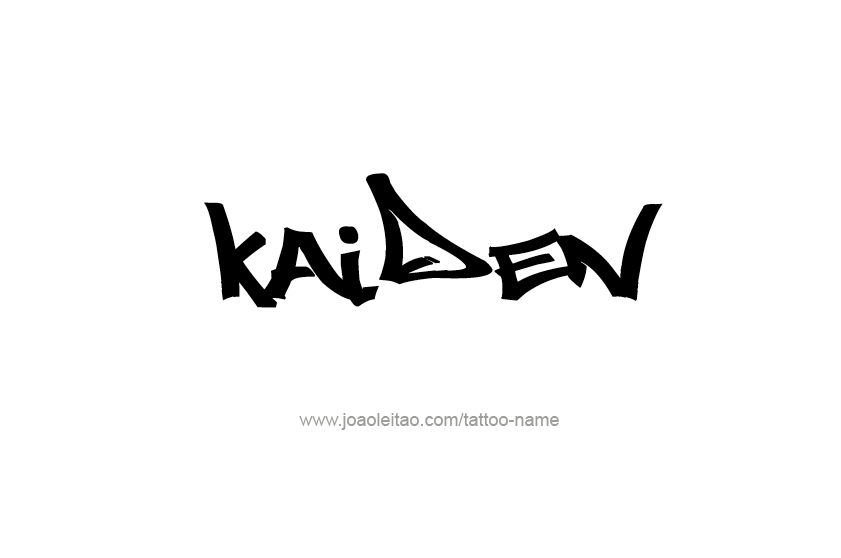 Tattoo Design  Name Kaiden   