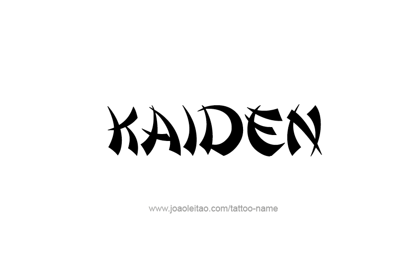 Tattoo Design  Name Kaiden