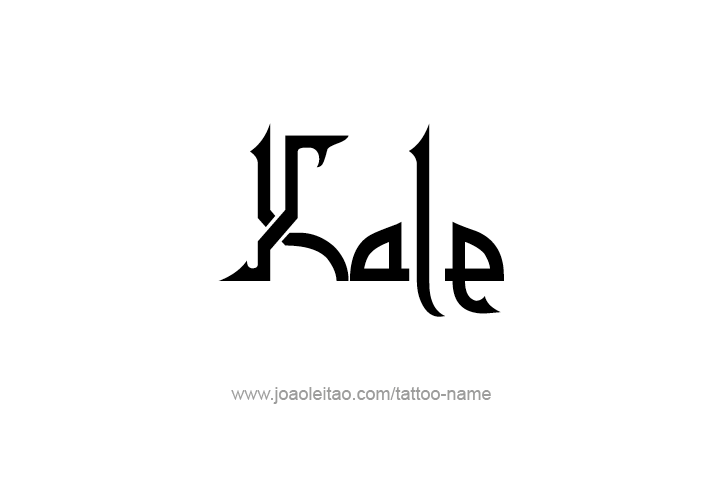 Tattoo Design  Name Kale   