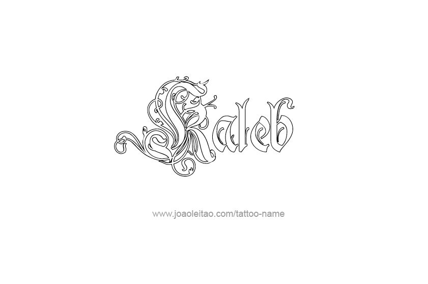 Tattoo Design  Name Kaleb   