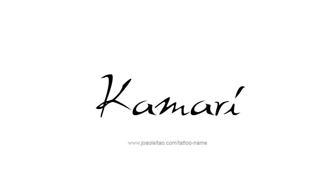 Tattoo Design  Name Kamari   