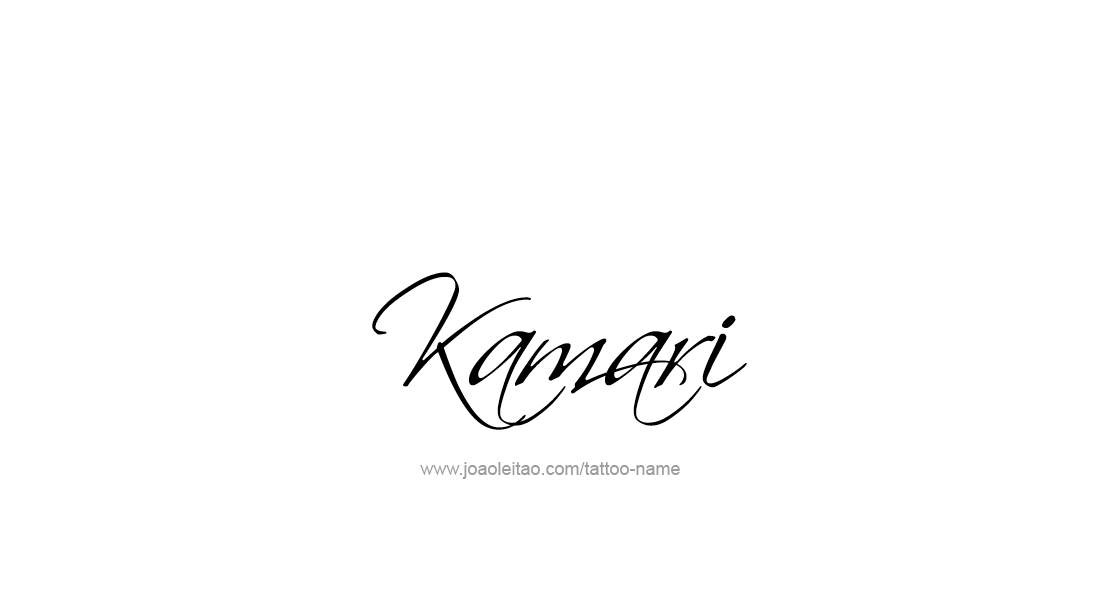 Tattoo Design  Name Kamari   
