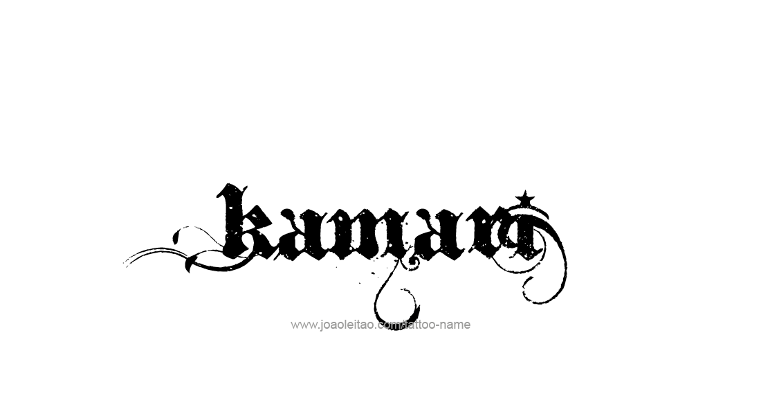 Tattoo Design  Name Kamari   