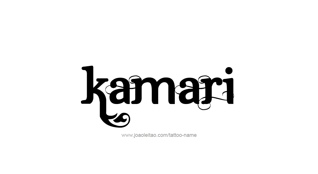 Tattoo Design  Name Kamari   