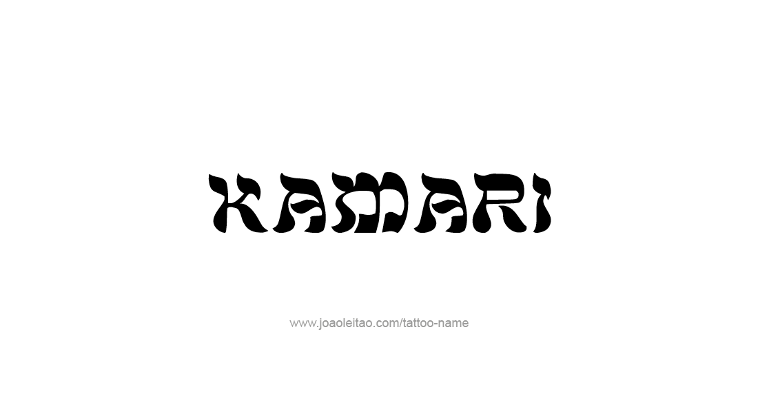 Tattoo Design  Name Kamari   