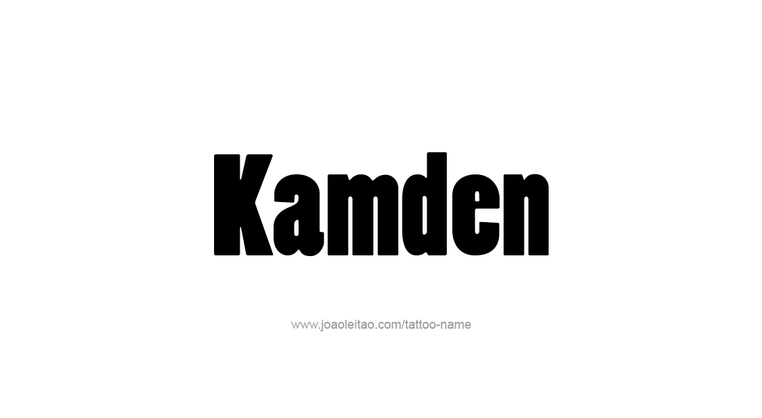 Tattoo Design  Name Kamden   