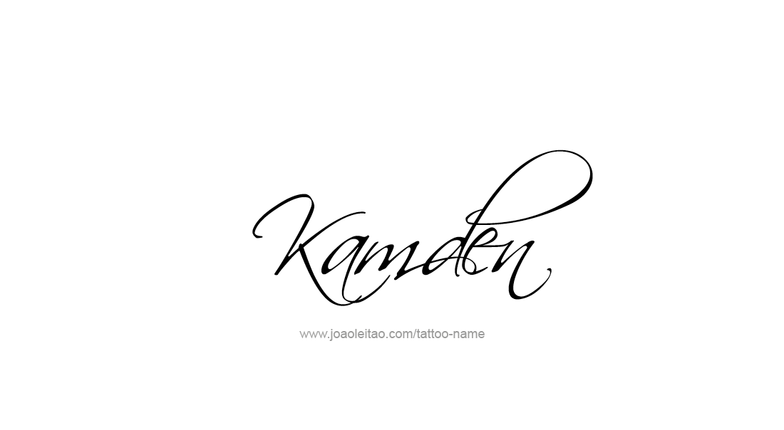 Tattoo Design  Name Kamden   