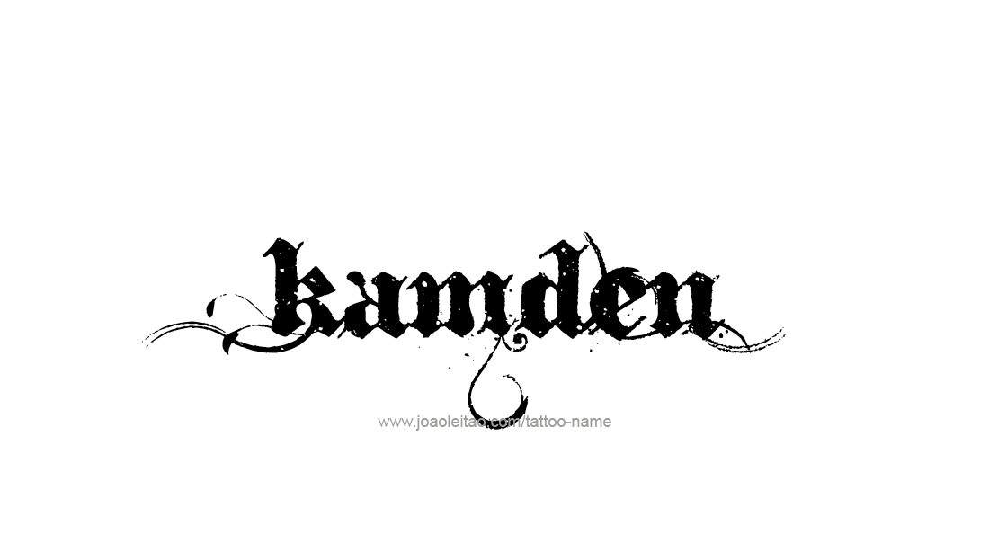 Tattoo Design  Name Kamden   