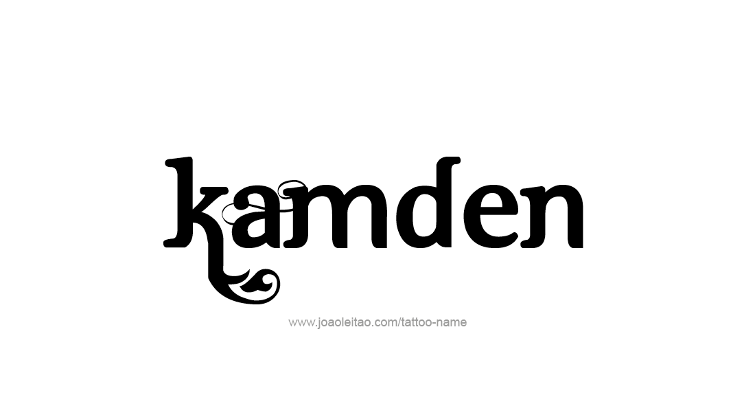 Tattoo Design  Name Kamden   