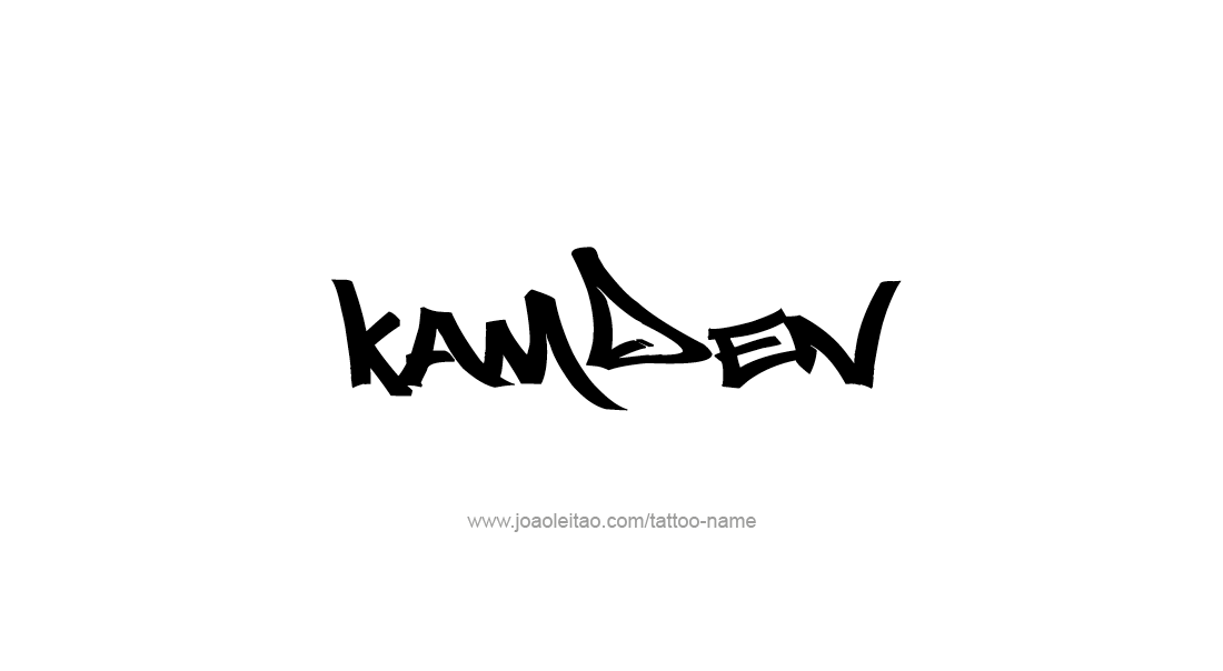 Tattoo Design  Name Kamden   