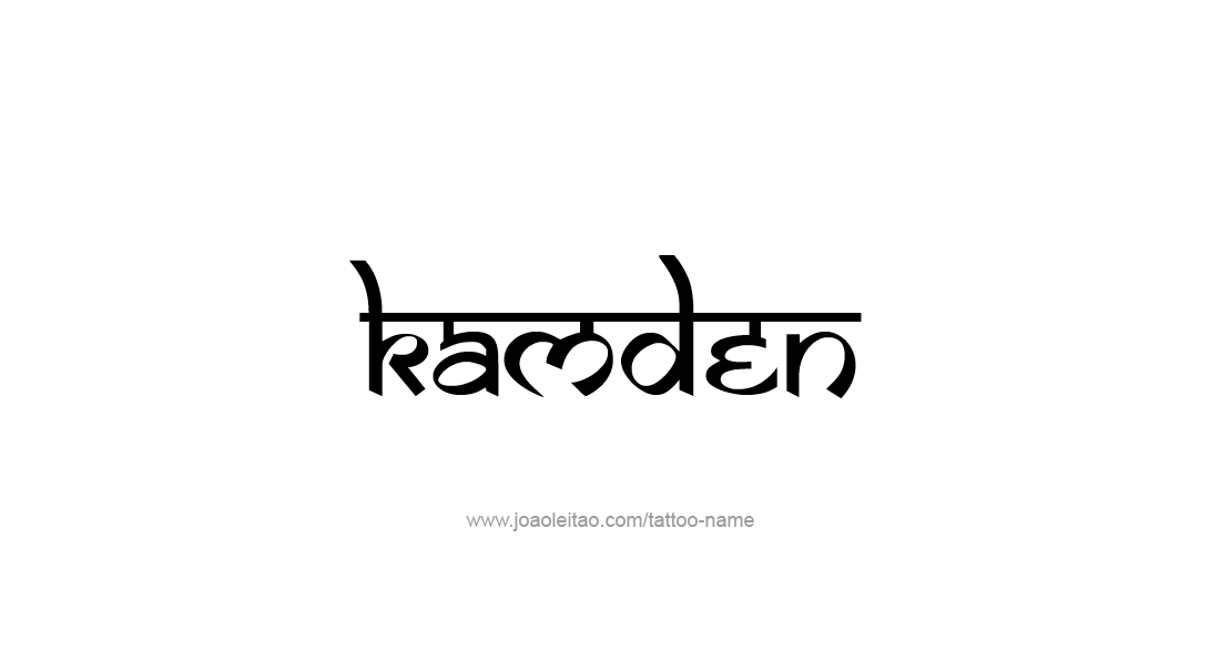 Tattoo Design  Name Kamden   