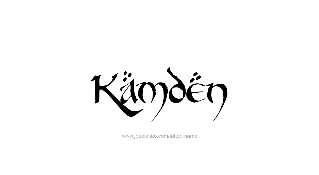 Tattoo Design  Name Kamden   