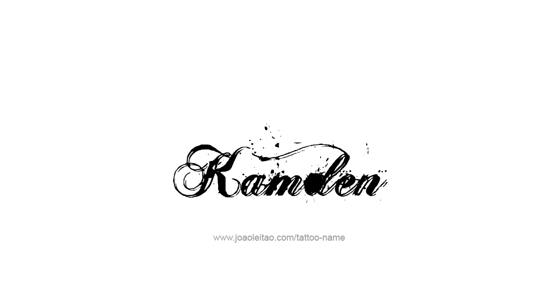 Tattoo Design  Name Kamden   