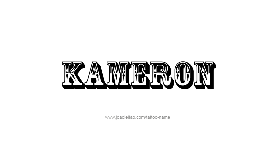 Tattoo Design  Name Kameron   