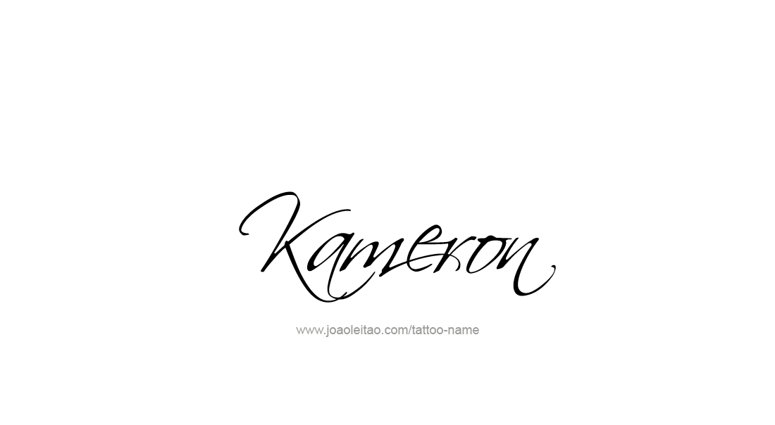 Tattoo Design  Name Kameron   