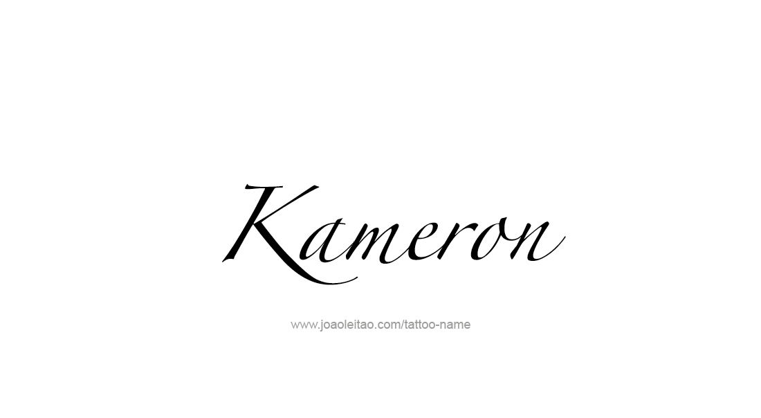 Tattoo Design  Name Kameron   