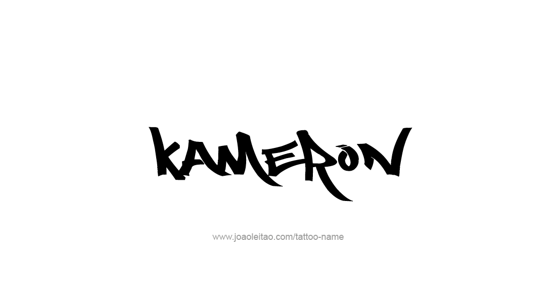 Tattoo Design  Name Kameron   