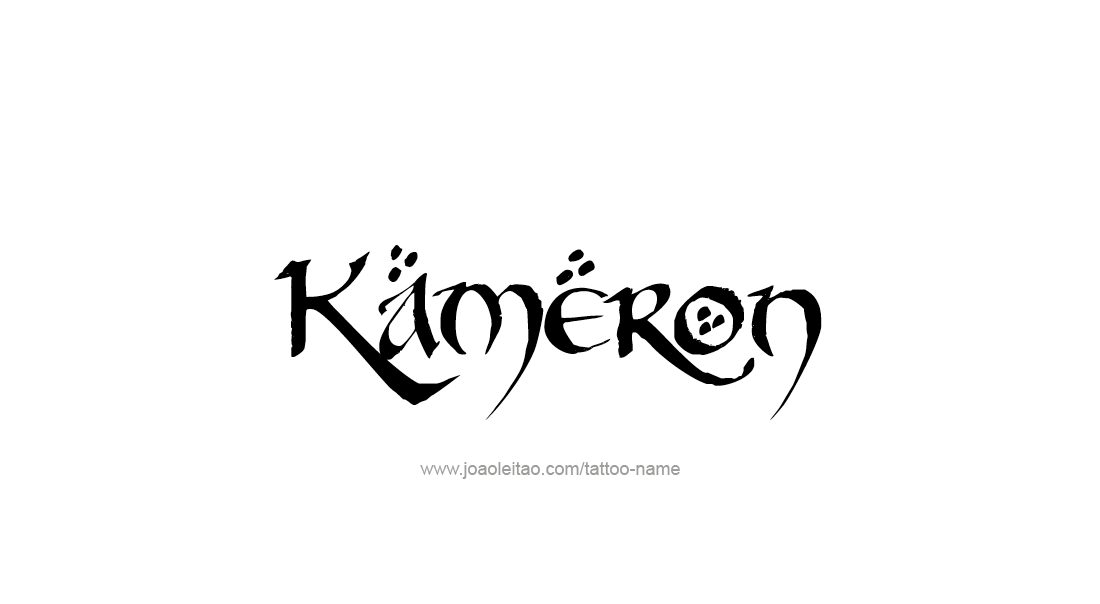 Tattoo Design  Name Kameron   