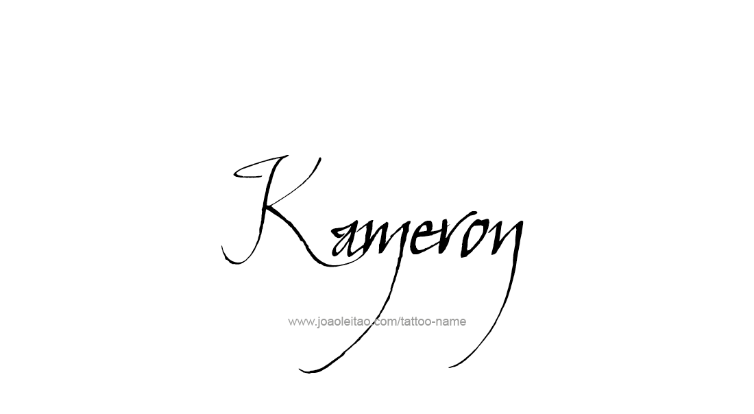 Tattoo Design  Name Kameron   