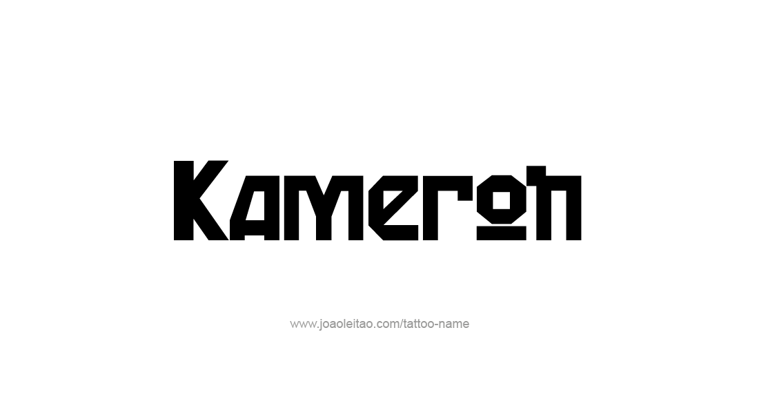 Tattoo Design  Name Kameron   