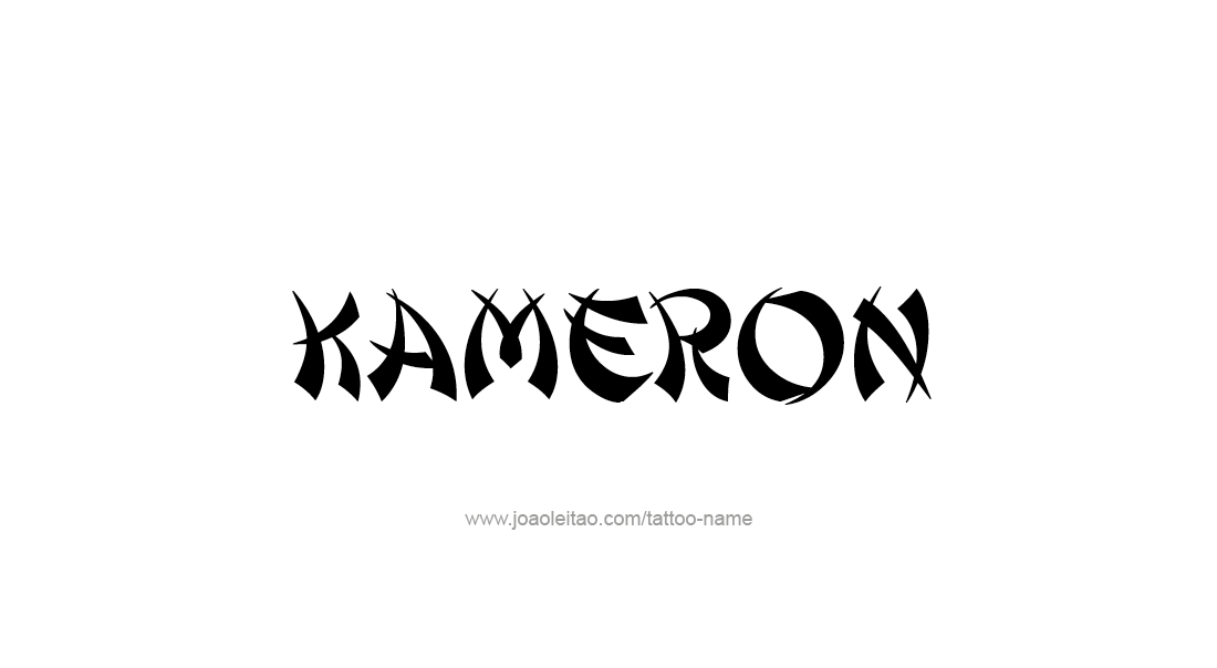 Tattoo Design  Name Kameron