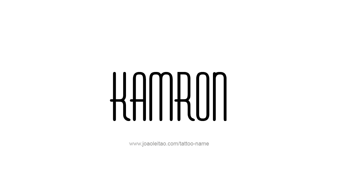 Tattoo Design  Name Kamron   