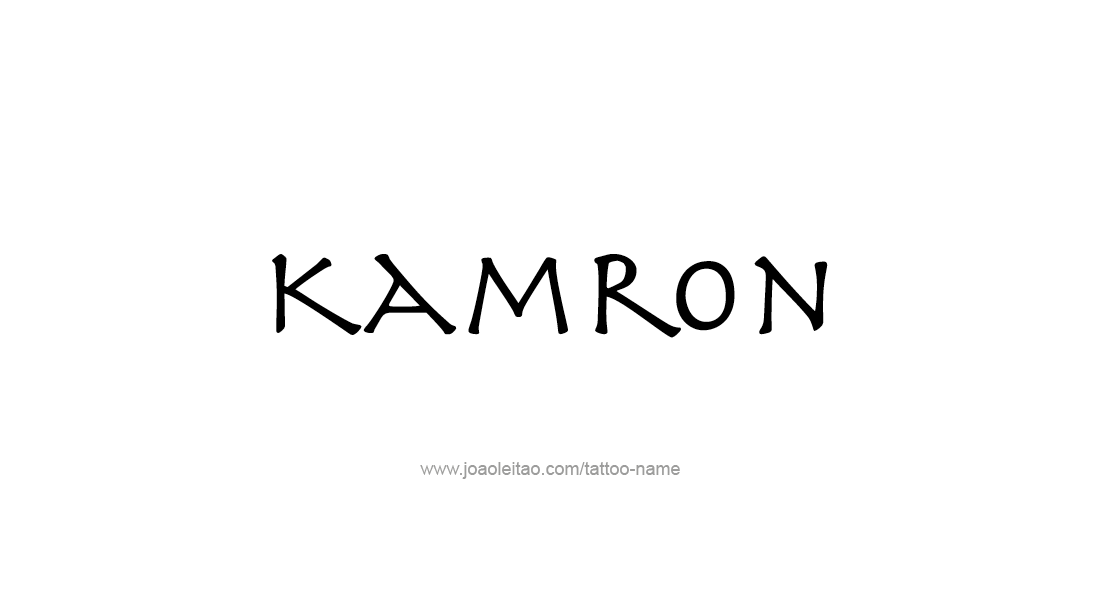Tattoo Design  Name Kamron   