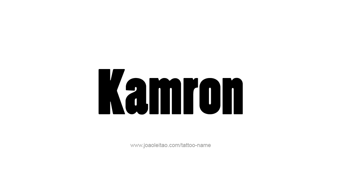 Tattoo Design  Name Kamron   