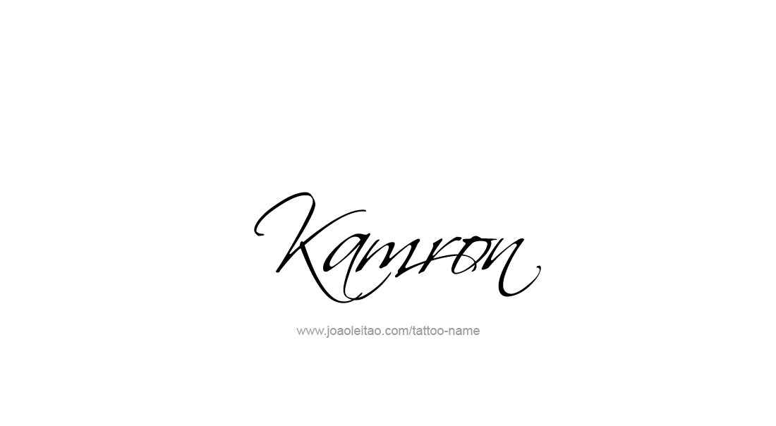 Tattoo Design  Name Kamron   