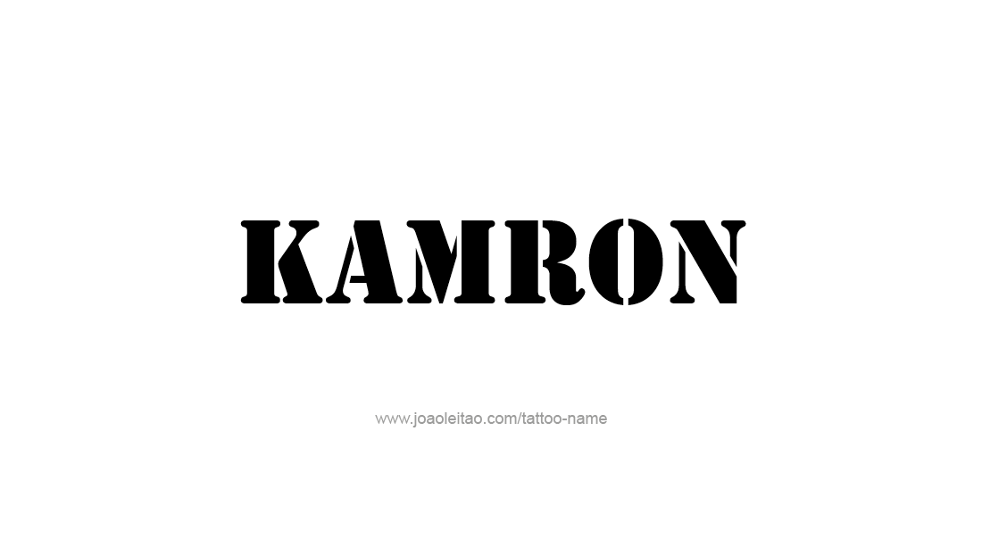 Tattoo Design  Name Kamron   