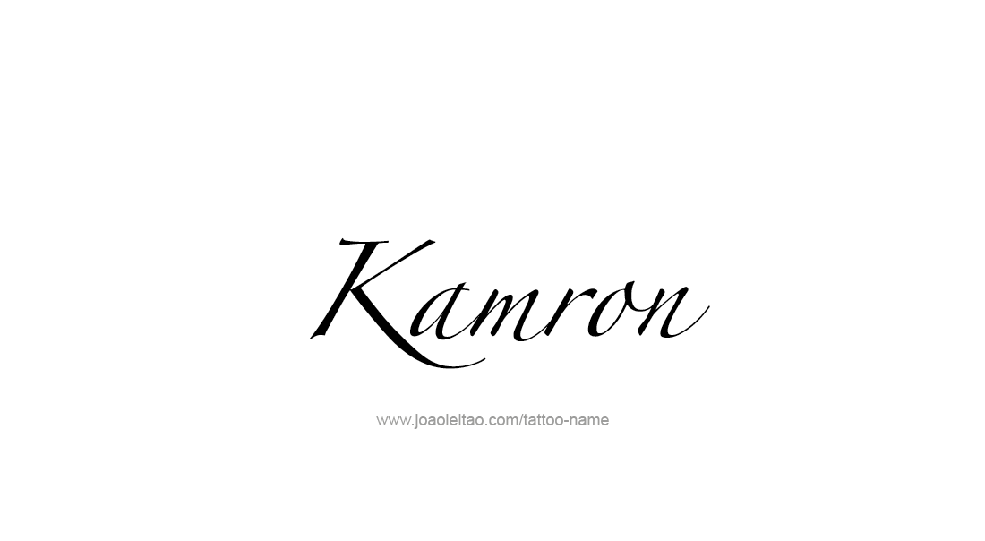 Tattoo Design  Name Kamron   