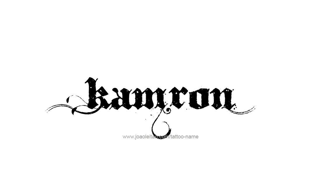 Tattoo Design  Name Kamron   