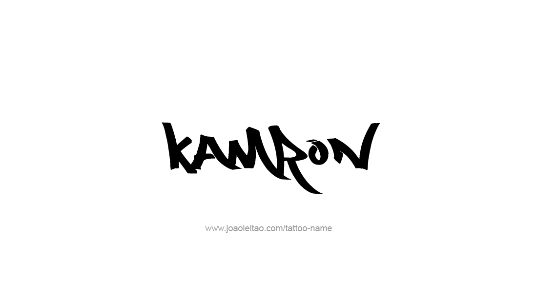 Tattoo Design  Name Kamron   