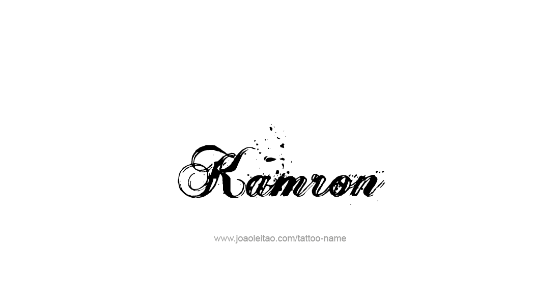 Tattoo Design  Name Kamron   