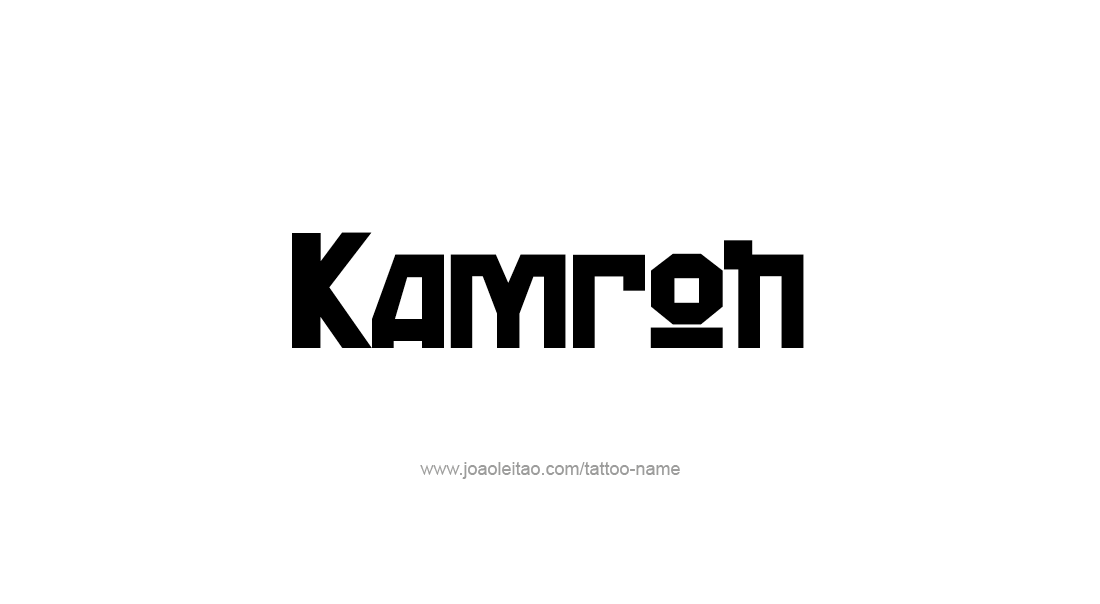 Tattoo Design  Name Kamron   