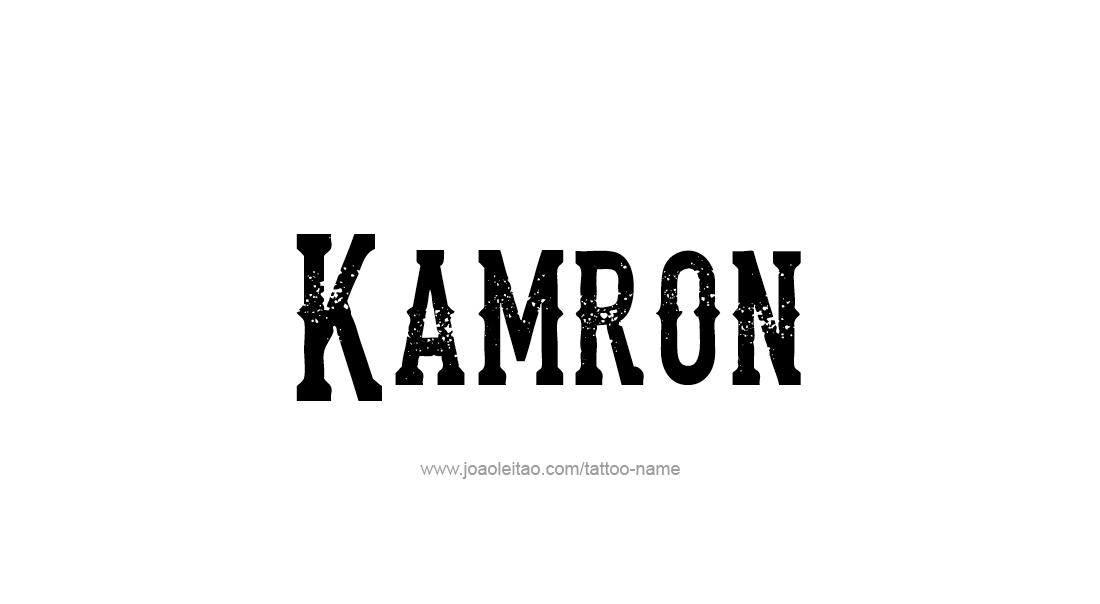 Tattoo Design  Name Kamron   