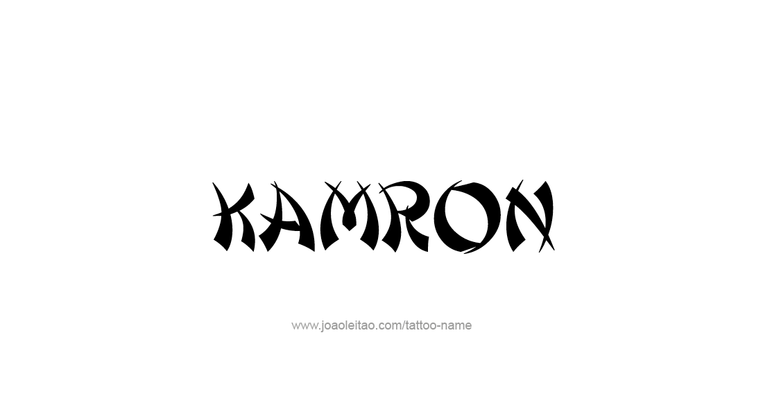Tattoo Design  Name Kamron